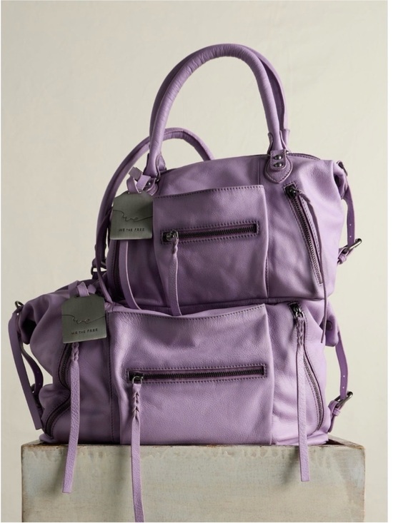Free People Handbags - Free People Emerson Tote Bag in Lilac NWT
